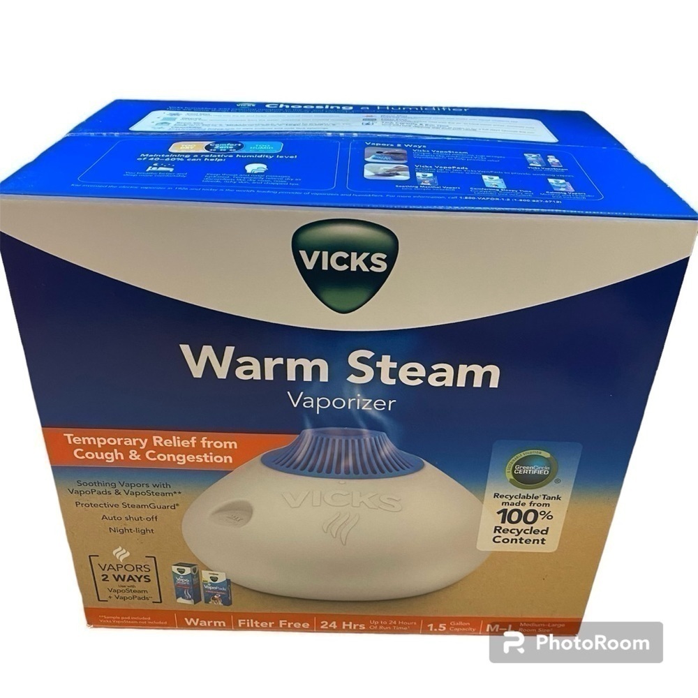 Vicks Warm Steam Vaporizer Humidifier